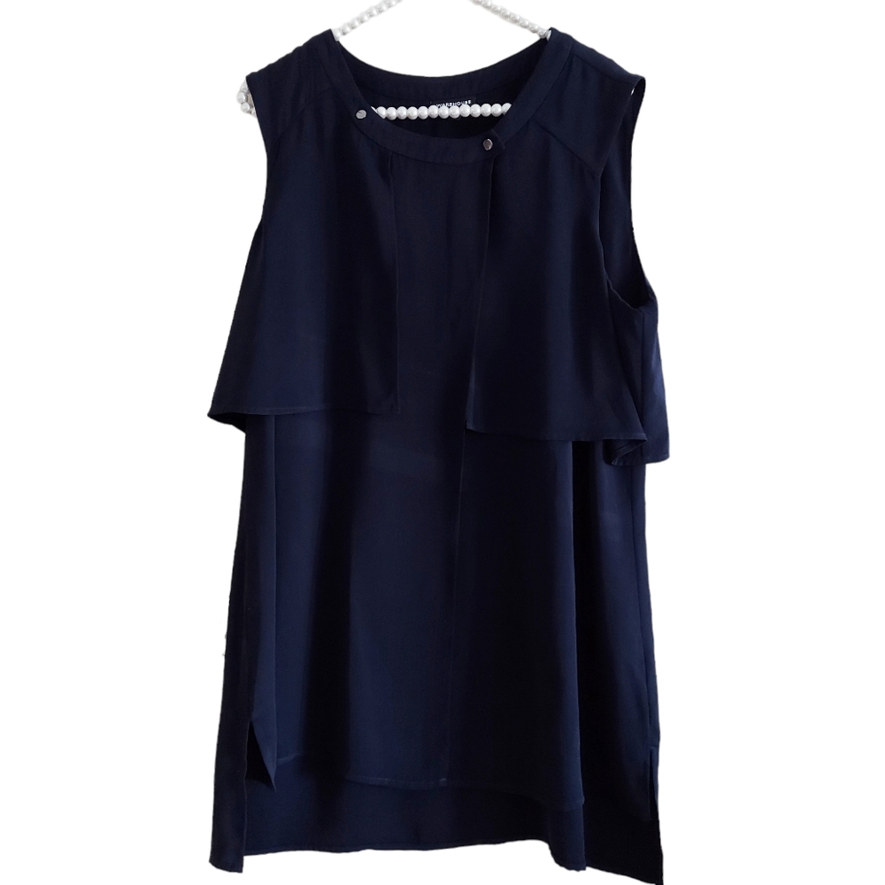 Warehouse Snap Collar Top